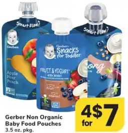 ACME Gerber Non Organic Baby Food Pouches offer