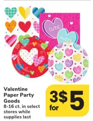 ACME Valentine Paper Party Goods offer