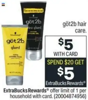 CVS Gör2b Hair Care offer