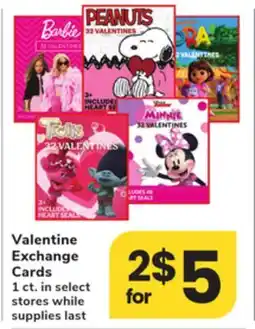 ACME Valentine Exchange Cards offer