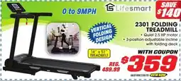 Big 5 Lifesmart 2301 Folding Treadmill offer