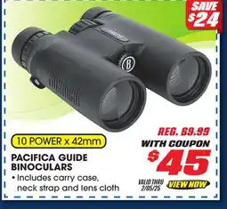 Big 5 Bushnell Pacifica Guide 10x42mm Binoculars offer