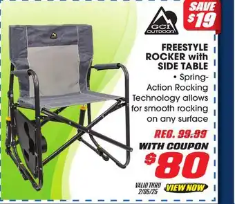 Big 5 GCI Outdoor Freestyle Rocker with Side Table offer