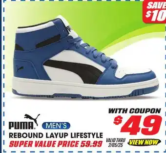 Big 5 Puma Rebound Layup Men's Lifestyle Shoes offer