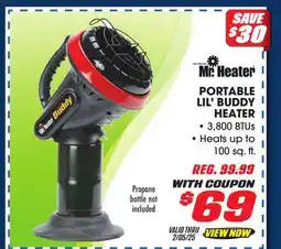 Big 5 Mr. Heater Portable Little Buddy Heater offer