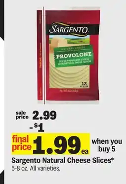 Meijer Sargento Natural Cheese Slices offer