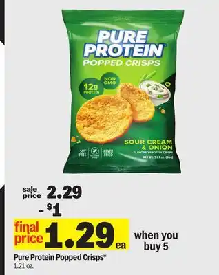 Meijer Pure Protein Popped Crisps offer