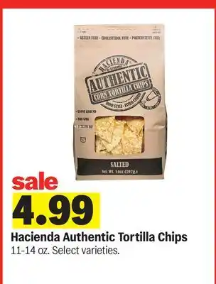 Meijer Hacienda Authentic Tortilla Chips offer