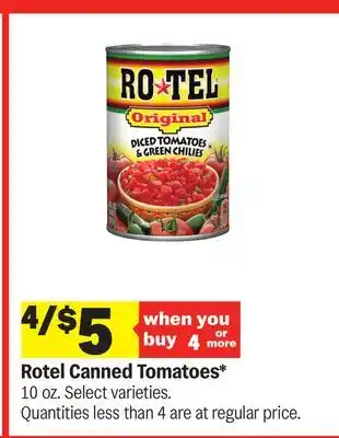 Meijer Rotel Canned Tomatoes offer