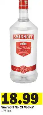 Meijer Smirnoff No. 21 Vodka offer