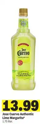 Meijer Jose Cuervo Authentic Lime Margarita offer