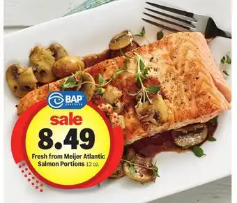 Meijer Fresh from Meijer Atlantic Salmon Portions offer