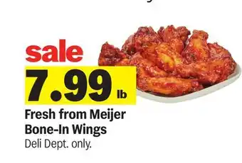 Meijer Fresh from Meijer Bone-In Wings offer