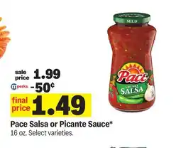 Meijer Pace Salsa or Picante Sauce offer