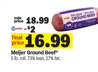 Meijer Meijer Ground Beef offer