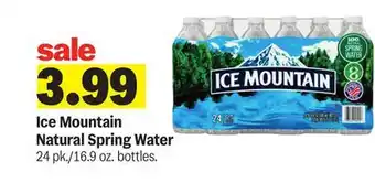 Meijer Ice Mountain Natural Spring Water offer