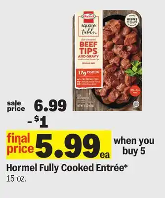 Meijer Hormel Fully Cooked Entrée offer