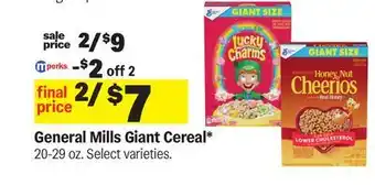 Meijer General Mills Giant Cereal offer