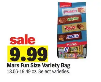 Meijer Mars Fun Size Variety Bag offer