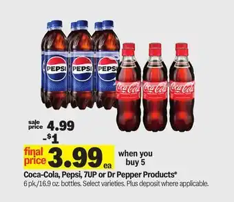 Meijer Coca-Cola, Pepsi, 7UP or Dr Pepper Products offer