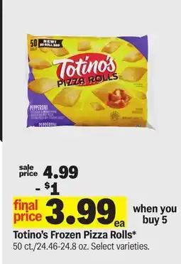 Meijer Totino's Frozen Pizza Rolls offer