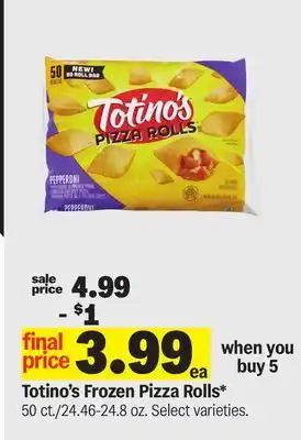 Meijer Totino's Frozen Pizza Rolls offer