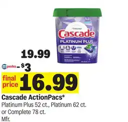 Meijer Cascade ActionPacs offer