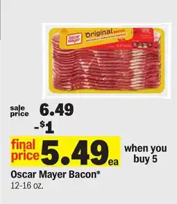 Meijer Oscar Mayer Bacon offer