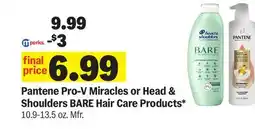 Meijer Pantene Pro-V Miracles or Head & Shoulders BARE Hair Care Products offer