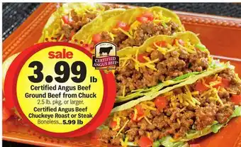 Meijer Certified Angus Beef Ground Beef from Chuck offer