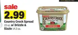 Meijer Country Crock Spread 15 oz. or Drizzle & Sizzle 14.3 oz offer