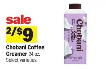 Meijer Chobani Coffee Creamer offer