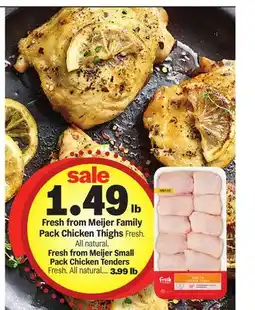 Meijer Fresh from Meijer Family Pack Chicken Thighs offer