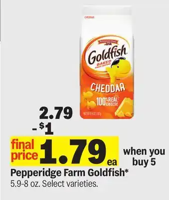 Meijer Pepperidge Farm Goldfish offer