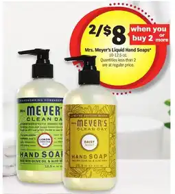 Meijer Mrs. Meyer's Liquid Hand Soaps offer