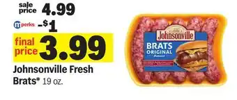 Meijer Johnsonville Fresh Brats offer