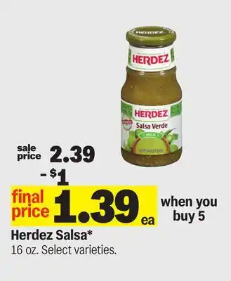 Meijer Herdez Salsa offer