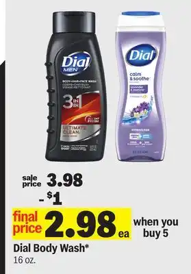 Meijer Dial Body Wash offer