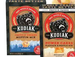 Meijer Kodiak Cakes Flapjack Mix 18-24 oz. or Instant Oatmeal 6 ct./10.56 oz. or Baking Mix 12.7-17.7 oz offer