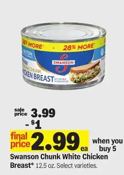 Meijer Swanson Chunk White Chicken Breast offer