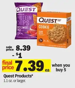 Meijer Quest Products offer