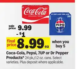 Meijer Coca-Cola, Pepsi, 7UP or Dr Pepper Products offer