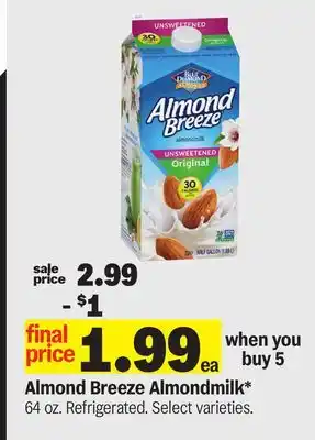 Meijer Almond Breeze Almondmilk offer