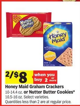 Meijer Honey Maid Graham Crackers 10-14.4 oz. or Nutter Butter Cookies* 10.5-16 oz offer