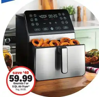 Meijer Gourmia 7 or 8 Qt. Air Fryer offer