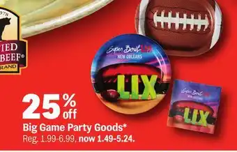 Meijer Big Game Party Goods offer