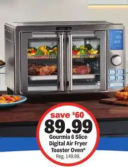 Meijer Gourmia 6 Slice Digital Air Fryer Toaster Oven offer