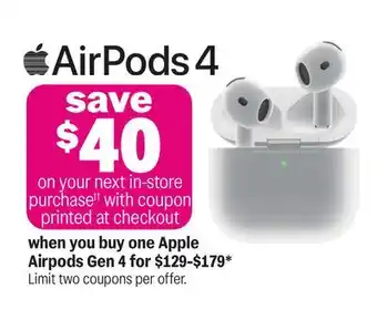 Meijer Airpods Gen 4 offer