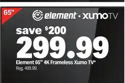 Meijer Element 65 4K Frameless Xumo TV offer