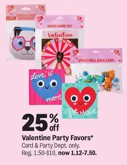 Meijer Valentine Party Favors offer